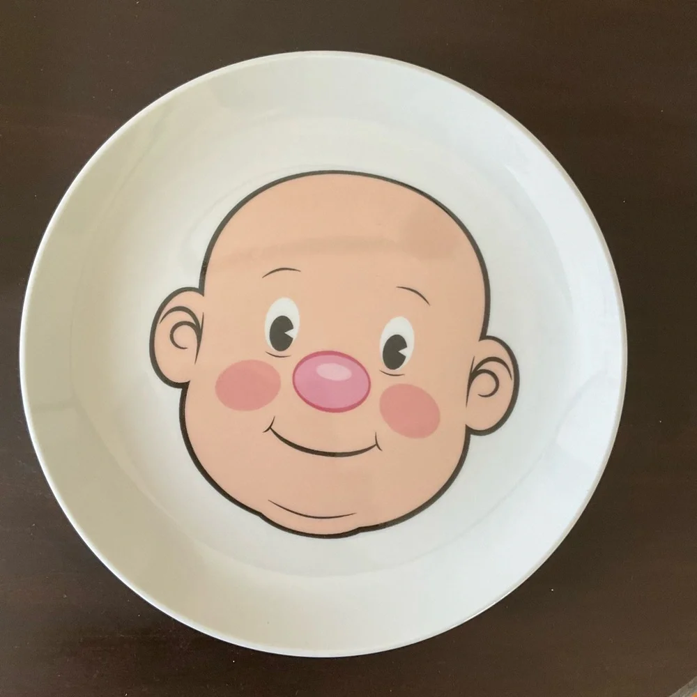 Genuine Fred Mr. Food Face Kids Ceramic Dinner Plate